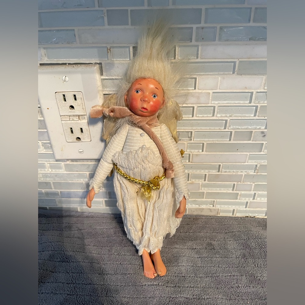 Kasma Doll Fairy Angel Jointed Arms and Legs Ornament Holiday Christmas